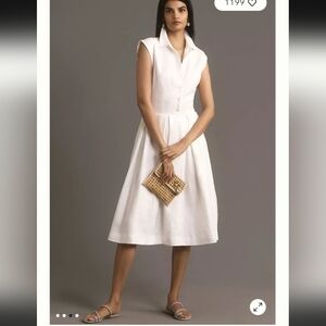 Reformation Prim Linen Midi Dress